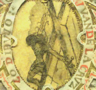 
A sketch of a Crucifix made by Saint John of the Cross.

